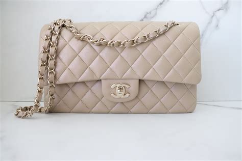 chanel dark beige caviar